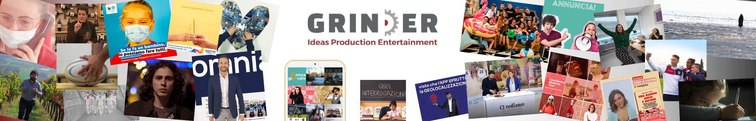 Logo GRINDER Ideas Production Entertainment